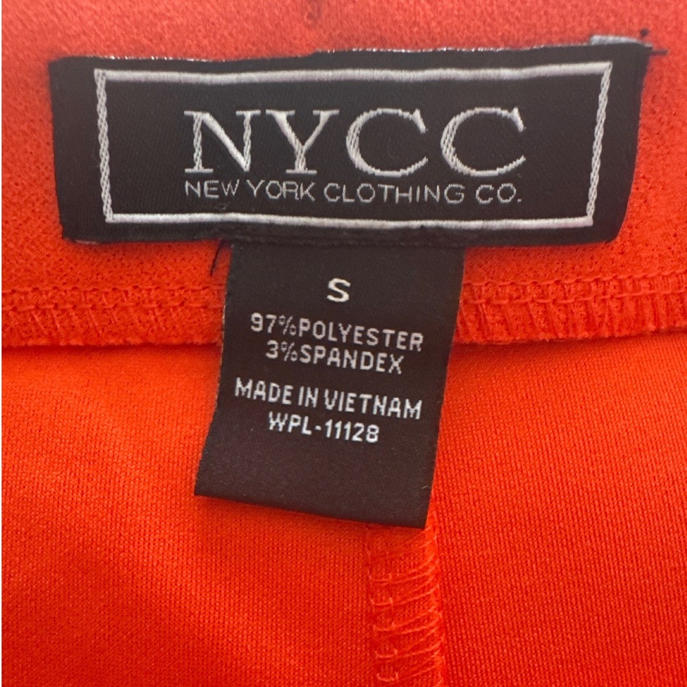 NYCC New York Clothing Co Pencil Skirt Women S Orange Red Knee Length Business